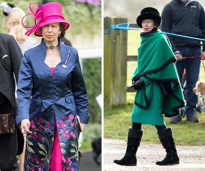Princess Anne might never be Queen, but to us she’ll always be the sovereign of seriously edgy outfits. How fierce is that fuchsia pink hat? We're getting some serious Mad Hatter vibes.