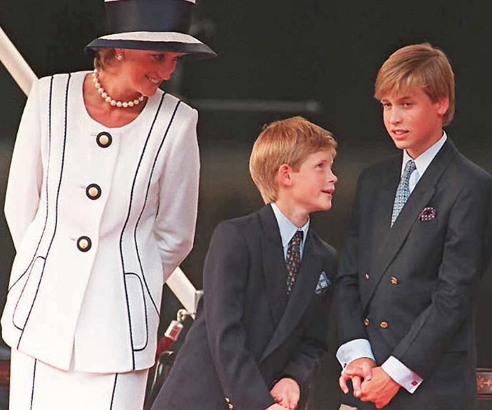 Under the watchful eye of mum! "When she was alive, we completely took for granted her unrivaled love of life, laughter, fun and folly. She was our guardian, friend and protector," Harry admitted. **WATCH: Charles Spencer's powerful eulogy at Diana's funeral. Gallery continues after the video!**
