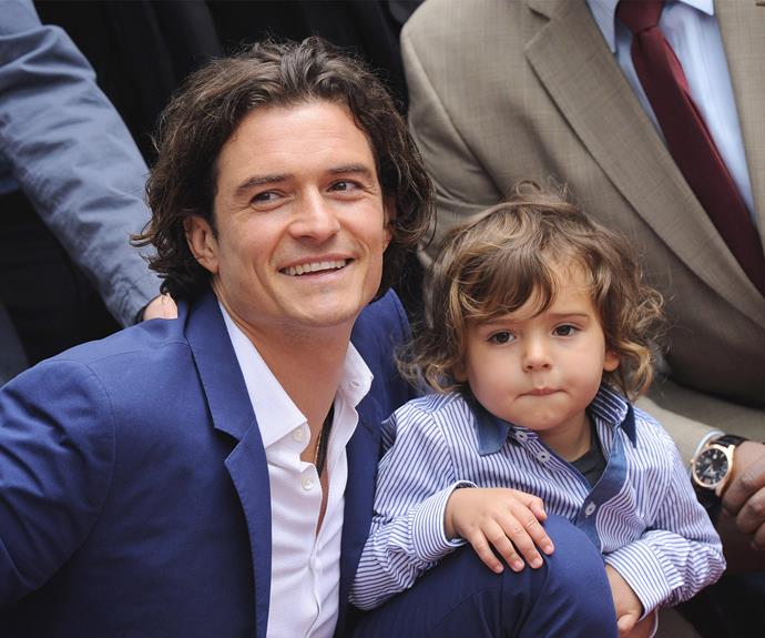 Orlando Bloom is the doting dad to sweet Flynn. [How much do they look-alike?](http://www.womansday.com.au/celebrity/hollywood-stars/celeb-mini-mes-hollywoods-most-uncanny-look-alikes-12681|target="_blank")