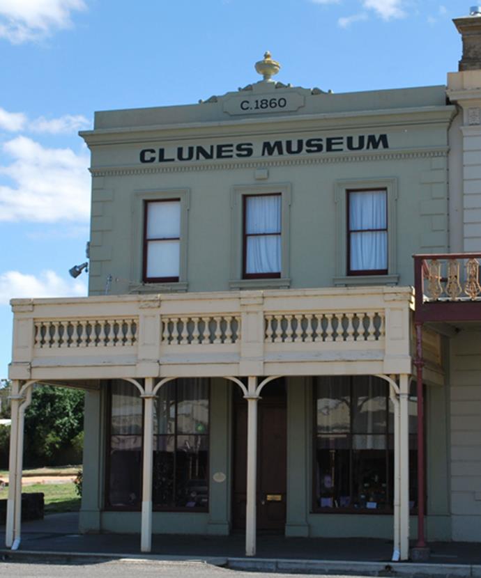 The Museum on the main street of Clunes, Victoria.