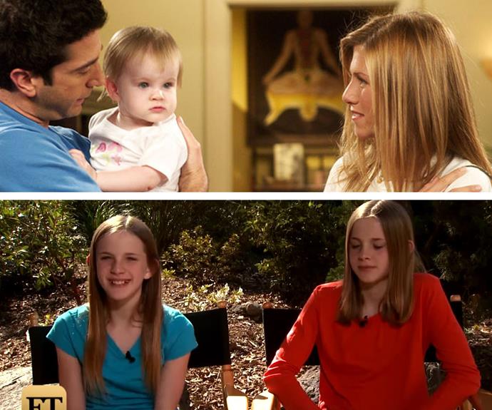 Remember Rachel and Ross' baby girl, Emma Gellar-Green? She was played by twins Noelle and Cali Sheldon, who are now 12-years-old! "I grew up knowing that I was on Friends, but I didn’t realize the extent of it until I was probably 10," Noelle admitted to *Entertainment Tonight* about her time on the show.
