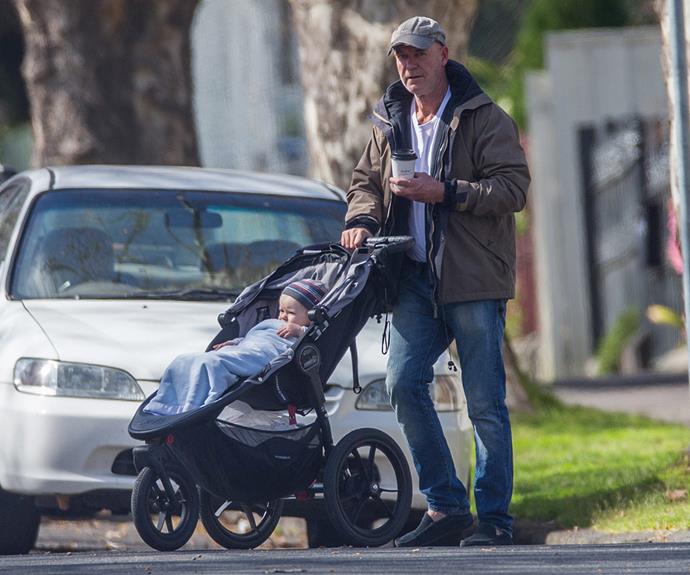 "One of the things that is different this time around is that I haven't been working. I've had quite a deal of time to be home with the baby," the 51-year-old explained to the publication about his newborn son, who he shares with partner Nadia Dyall.