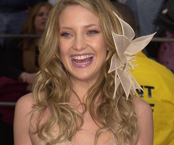 Taking it back to the noughties with Kate Hudson, who proves flowers are ALWAYS the right choice.