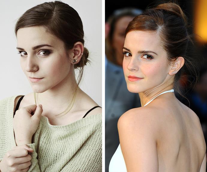 10 points to Gryffindor! This girl is the spitting image of Emma Watson, AKA Hermione Granger.