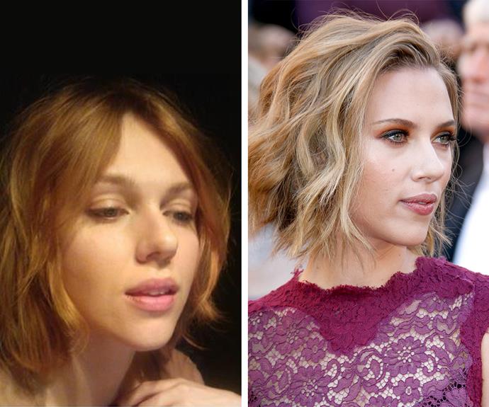 This girl and Scarlett Johansson could be sisters.