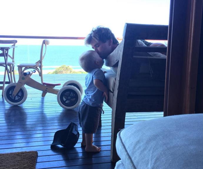 Be still our hearts! Elsa Pataky just posted this adorable snap of Chris Hemsworth and his baby son!