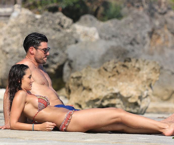 After a crazy few months [following *The Bachelor*](http://www.womansday.com.au/entertainment/tv-soaps-books/the-winner-of-the-bachelor-2015-has-been-revealed-13682) a relaxing holiday is just what the doctor ordered for Australia's new golden couple.