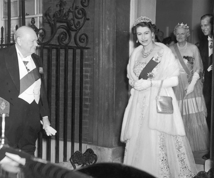 After Mary's death, the jewels were passed on to Queen Elizabeth in 1953. In her early reign, Elizabeth frequently wore the sparkling piece.