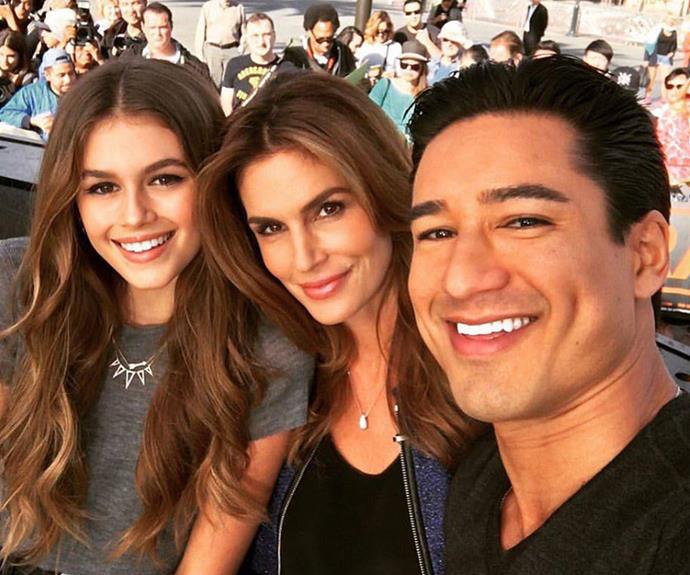 Cindy Crawford and her daughter, Kaia, were recently snapped  chatting to celebrity reporter, Mario Lopez, where we’re sure she praised her daughter’s achievements.