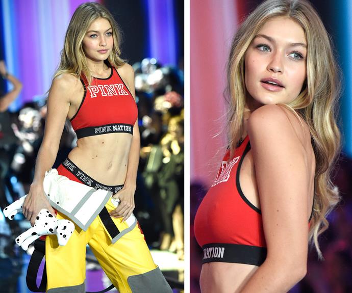 The 20-year-old gave us fitspo goals in her sporty attire.