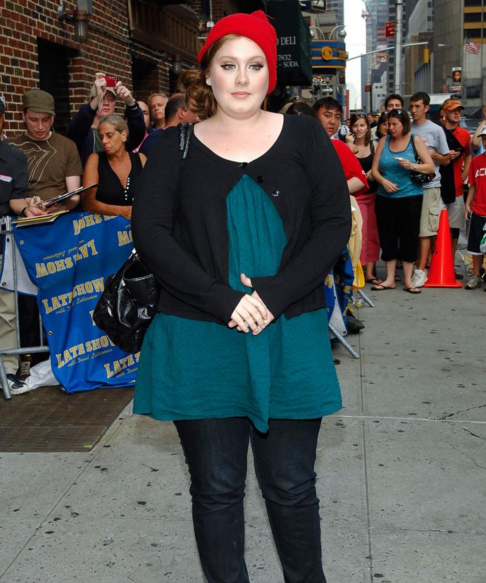 Adele emerging on to the Hollywood scene in 2008...