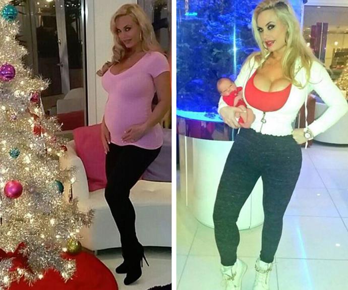 It's hard to believe that Ice-T's wife [Coco Austin gave birth to baby Chanel](http://www.womansday.com.au/celebrity/hollywood-stars/ice-t-and-coco-austins-baby-chanel-nicole-14216) less than a week ago. Her waist is already teeny-tiny!