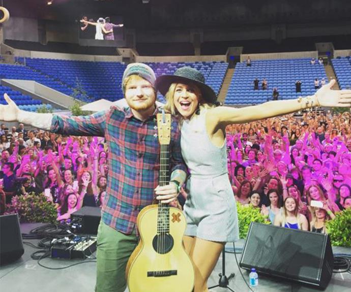 The charity gig featured a lineup of international music stars, including Ed Sheeran.