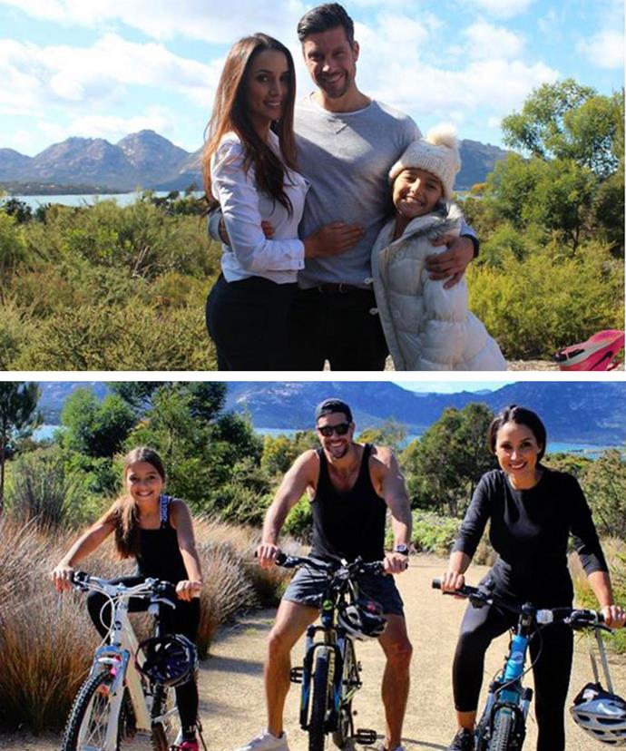 Sam and Snez took to Instagram to share some sweet family snaps while on holiday in Tasmania.