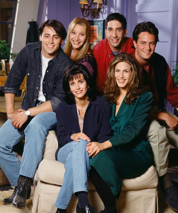 Everybody's favourite *Friends*, back in the glory days.