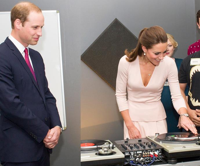 **DJ K-Middy in the house:** When an Alexander McQueen-clad Catherine took to the decks during a visit to a hip hop school in Adelaide back in 2014 the world fell a little bit more in love with her.