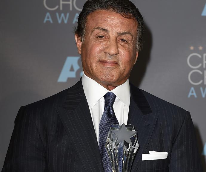 Sylvester Stallone receives a gong for *Creed*.