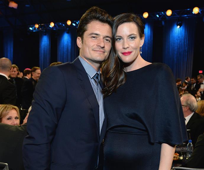 Say cheese! While Orlando smoulders, Liv Tyler is in full bloom as she shows off her pregnant belly.