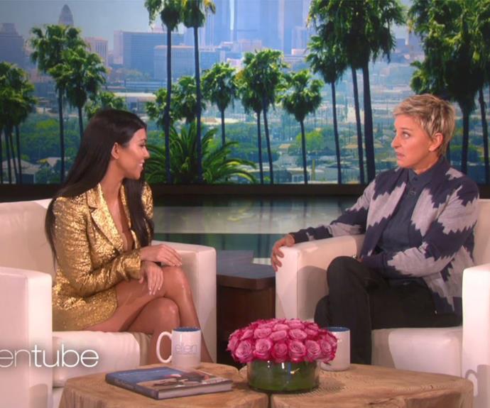 Nothing was off limits when Ellen sat down with the *Keeping Up With The Kardashians* beauty.
