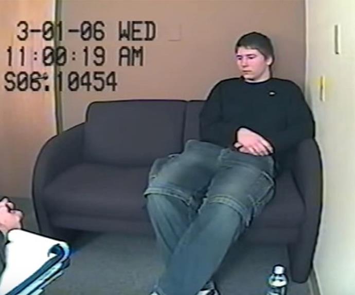 Brendan pictured in 2006 during his interrogation.