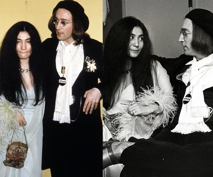 Yoko and John Lennon forever! The look of love was written all over the couples' faces when they attended the award show together in 1975. Sadly, the Beatles star was assassinated just five years later.