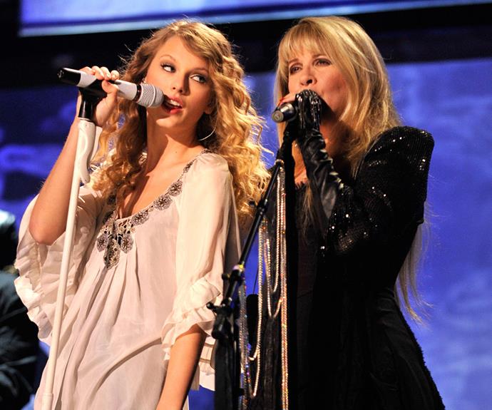 Bringing down the house: "It’s a fairly tale and an honor to share the stage with Stevie Nicks," Taylor Swift said in 2010 after her killer set with the former Fleetwood Mac singer.