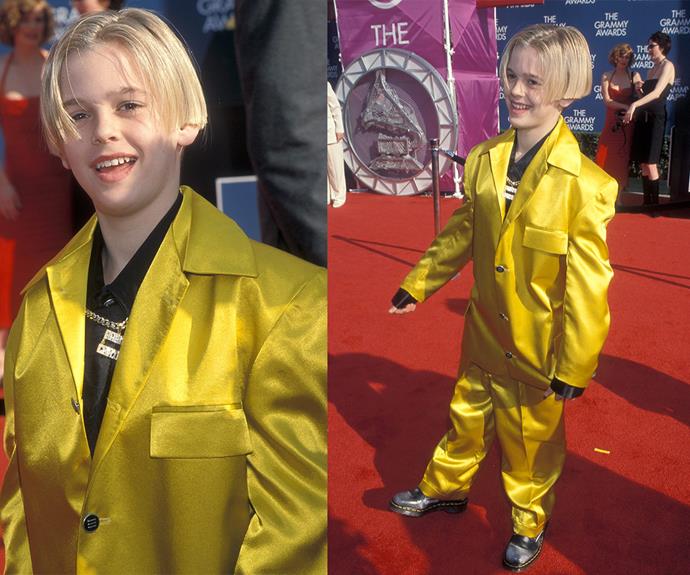 I've got a crush on you! Let's hear if for the time Aaron Carter showed up to the 1999 ceremony in a canary yellow suit which was about three sizes too big.