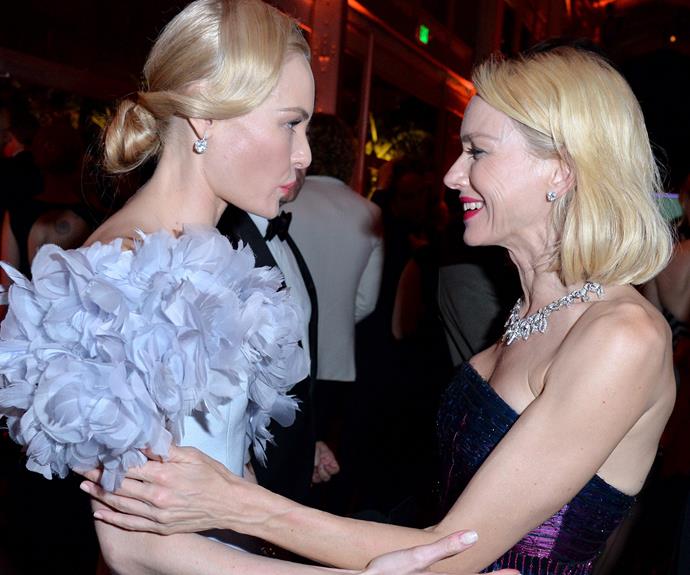 Giggles between Naomi Watts and Kate Bosworth.
