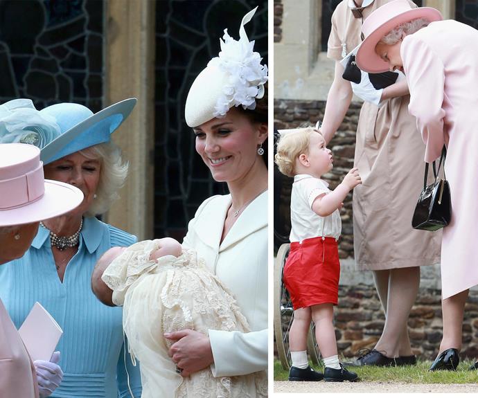 We can just imagine how cheeky George and little Charlotte were with their Gan-Gan!