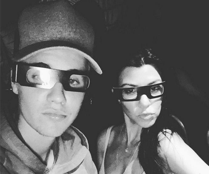 Justin shared this snap of the two at the movies, further fuelling the romance rumours.