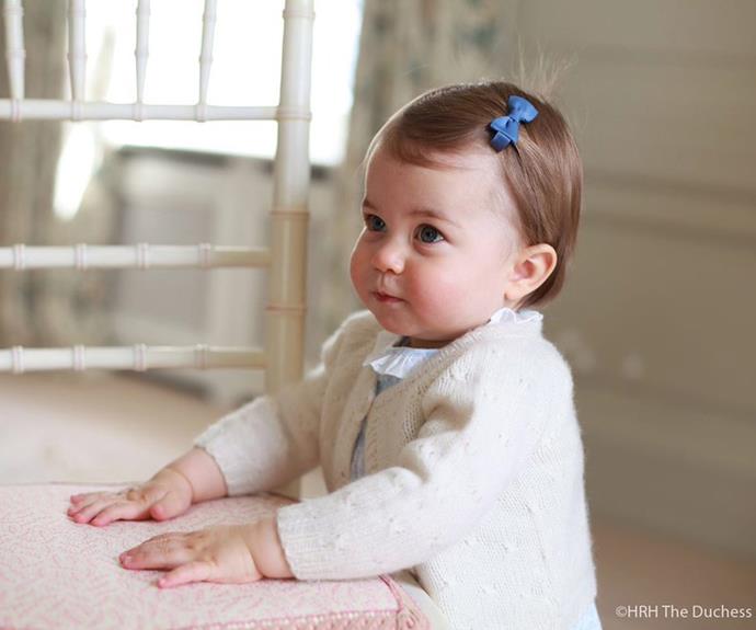 To mark her first birthday, Prince William's wife treated us with four snaps of her Princess.