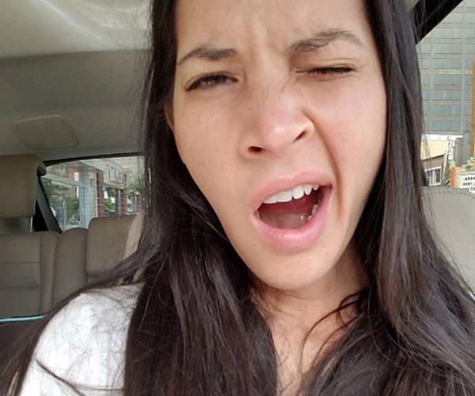 The morning after the 2016 Oscars, Olivia Munn uploaded a pic this sleepy drive to the jewelers. "When you get home at 6am but have to give the jewels back at 10am. 😪 #yawn"