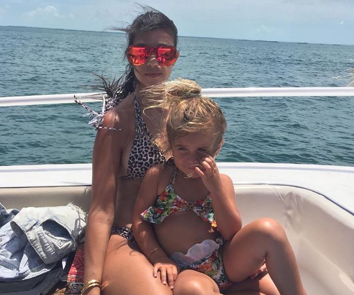 Kourtney Kardashian and daughter Penelope are clearly loving their summer vacation in the Bahamas... Meanwhile cousin North West is still getting up to all kinds of fun back at home! **Watch her adorable video in the next slide!**