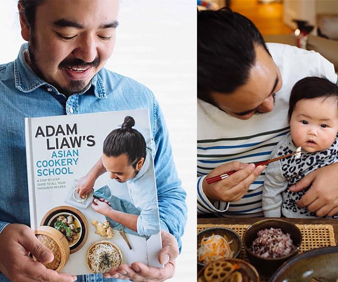 **Adam Liaw**
Adam always seemed to doubt that he had what he took to win season two. But, in the end his near-perfect dishes got him over the line and his humble attitude endeared him to viewers at home. He now hosts *Destination Flavour*, has been named a Goodwill Ambassador for Japanese cuisine and has two super-cute children, Christopher and Anna.