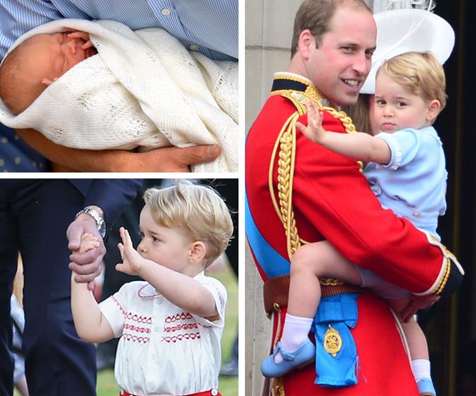 According to Uncle Harry, George "looks like a young Winston Churchill." While Wills sees himself and his younger brother. Either way, little George has mastered his best angles.