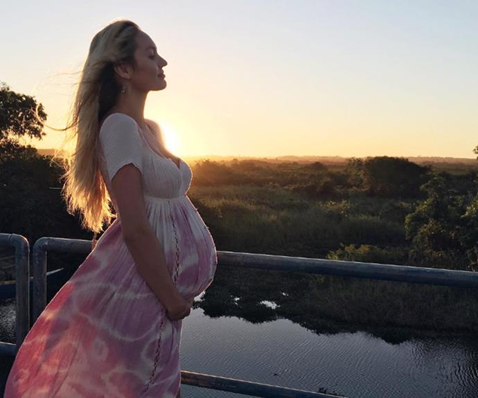 The stunning Candice Swanepoel shared this picturesque snap as she awaited the arrival of her first baby. "Nature does not hurry, yet everything is accomplished..." the Victoria's Secret Angel wrote.