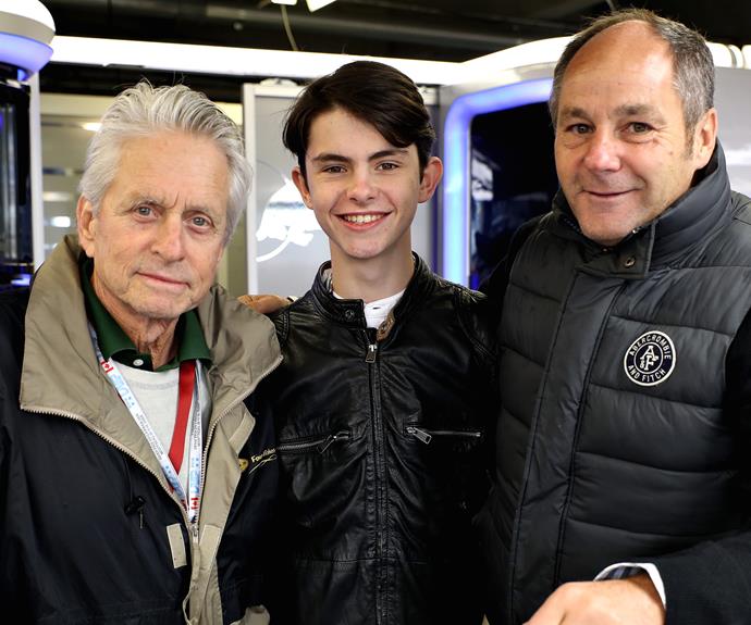 The teen, who was born back in 2000, is the big brother to 13-year-old sister Carys Zeta Douglas. In June, Michael Douglas took his boy to the Canadian Formula One Grand Prix, and the pair seemed rather excited to meet former Formula One racing driver, Gerhard Berger.
