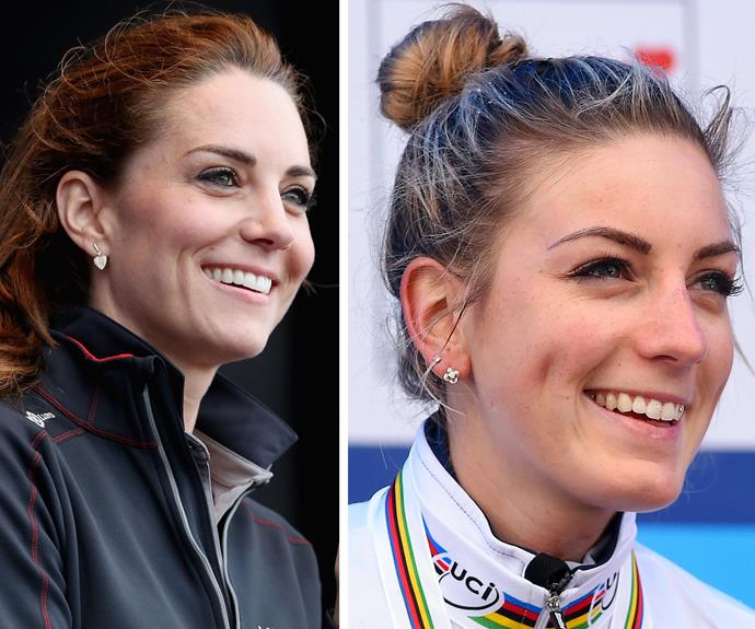 The Duchess of Cambridge will be surprised (and delighted) to discover that she an athletic twin competing at Rio! Kate's doppelganger is 24-year-old French cyclist Pauline Ferrand-Prevot.