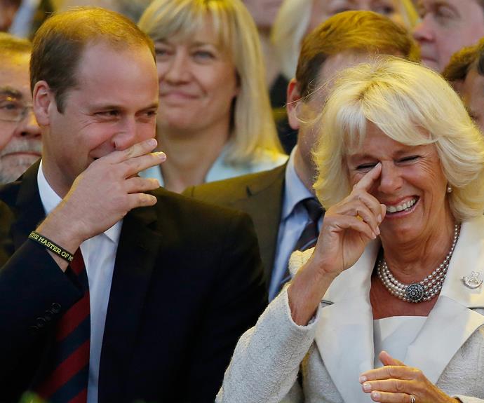 William and Camilla could barely contain themselves at the 2014 Invictus Games opening ceremony.