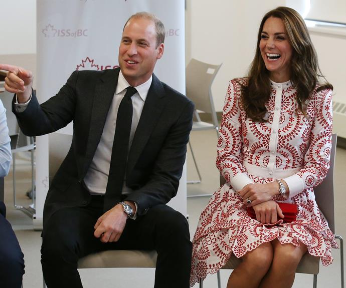 Wills and Kate were in great spirits despite the long-haul flight.