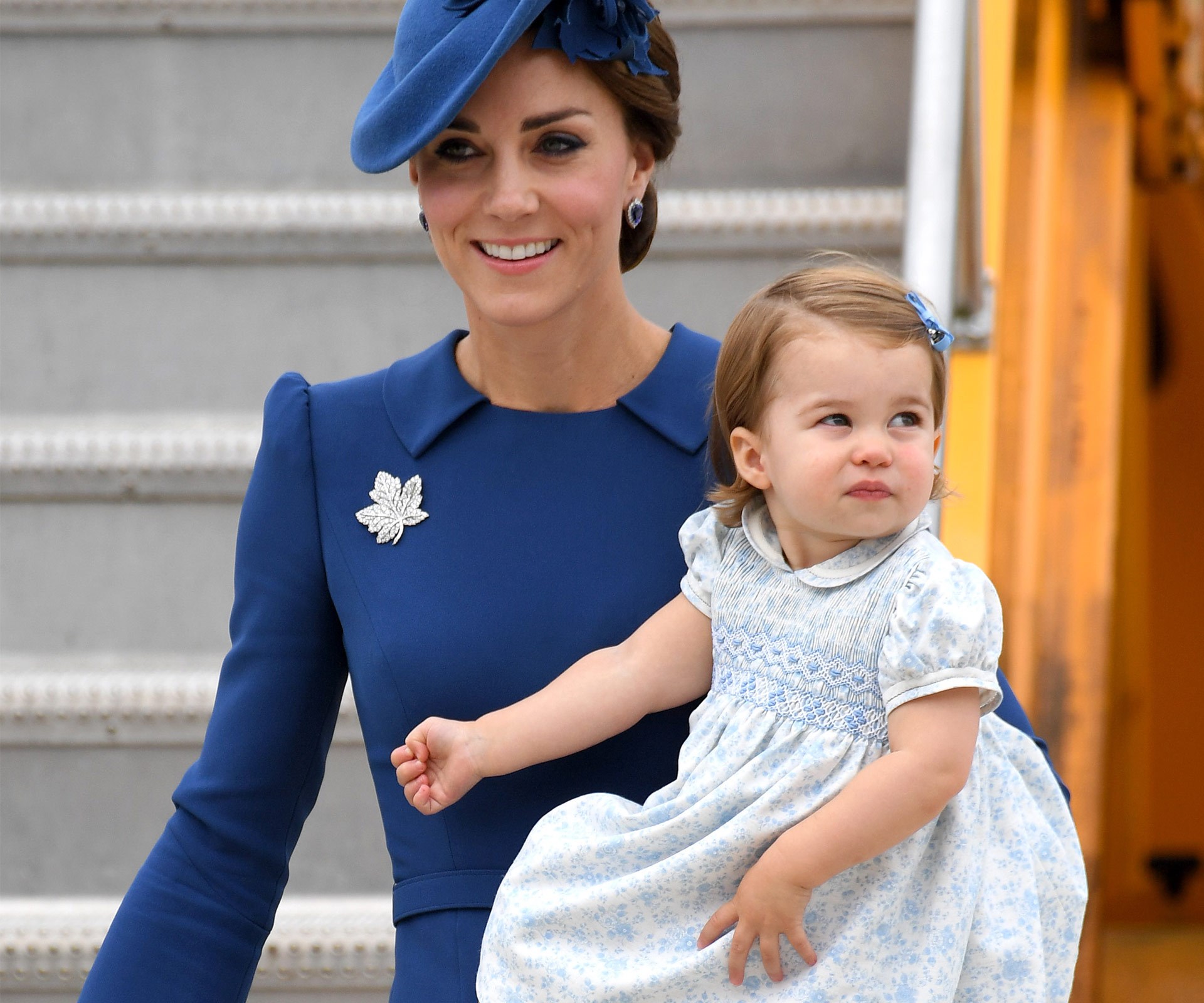 The Duchess of Cambridge with her adorably chubby-cheeked daughter, Charlotte.