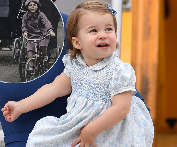 And it's not just Catherine's features she has! Fans took to social media to share how much they were reminded of Charlotte's great-grandmother, Queen Elizabeth, from when she was a young Princess.
