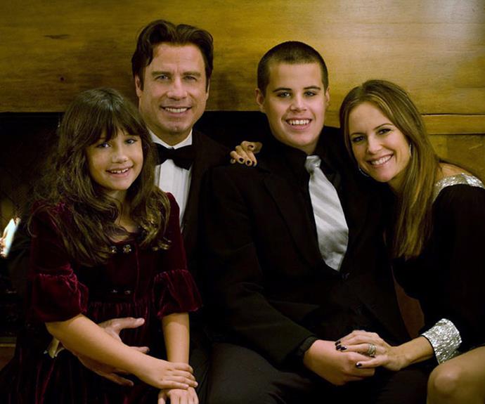 John and Kelly with their kids Ella and Jett in happier times.