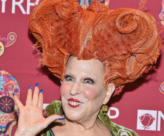 Bette Midler gave us a fright when she stepped out dressed as her *Hocus Pocus* character Winifred Sanderson.