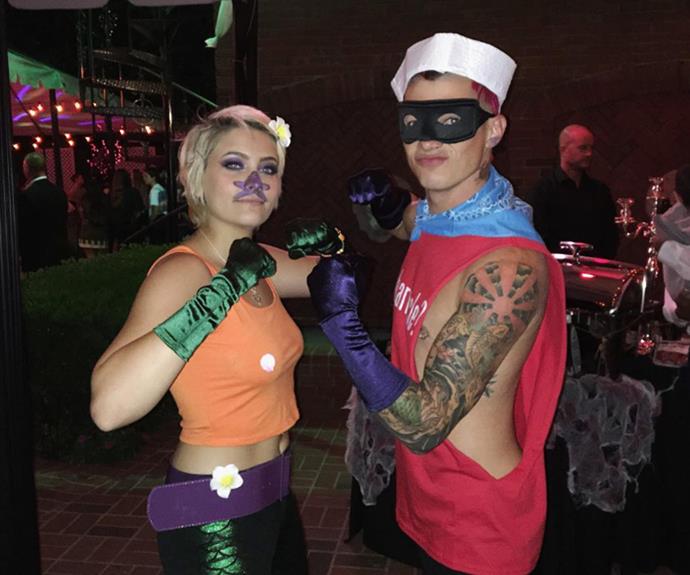 Paris Jackson, daughter of the late King of Pop, and her boyfriend Michael Snoddy went under the sea in mermaid- and Barnacle Boy-inspired outfits.
