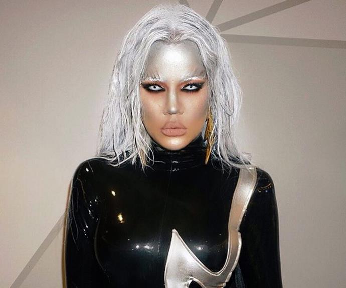 Khloe Kardashian was ice cold as the spitting image of Storm from *X-Men*.