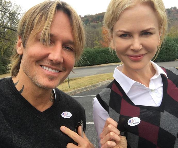 A couple that votes together, stays together.