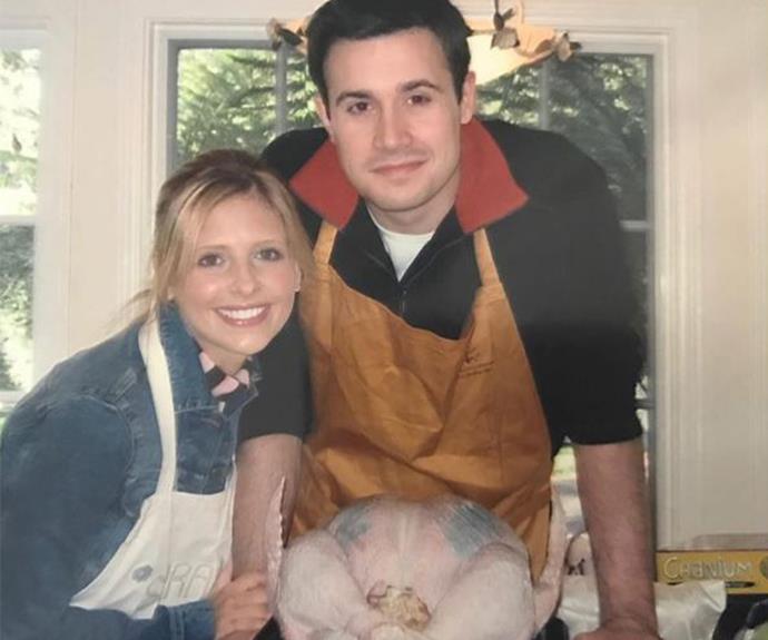 Too much cute! Sarah Michelle Gellar and Freddie Prinze Jr. were baby-faced sweethearts when they celebrated their first ever Thanksgiving together. "This was our first Thanksgiving, and while we had a lot to be grateful for on that day, it doesn't compare to all that we have now. I try very hard to be grateful and appreciative all year, but it doesn't hurt to have one dedicated day," the actress confessed.