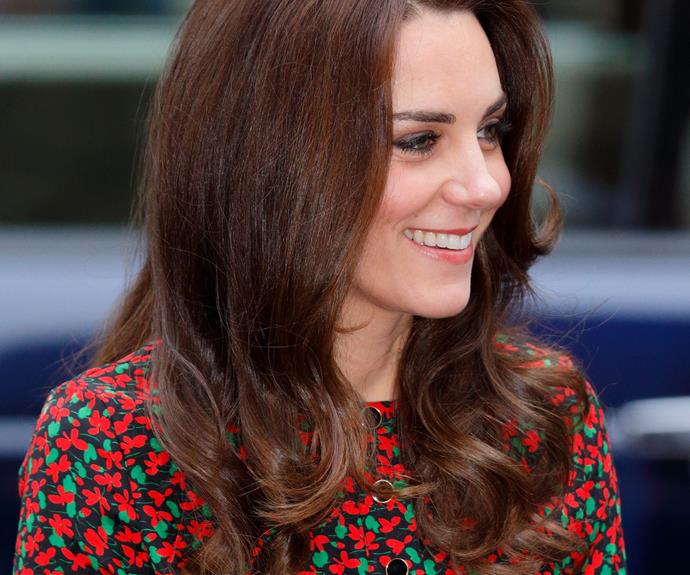 Of course, Duchess Catherine's effortless curls made an appearance.