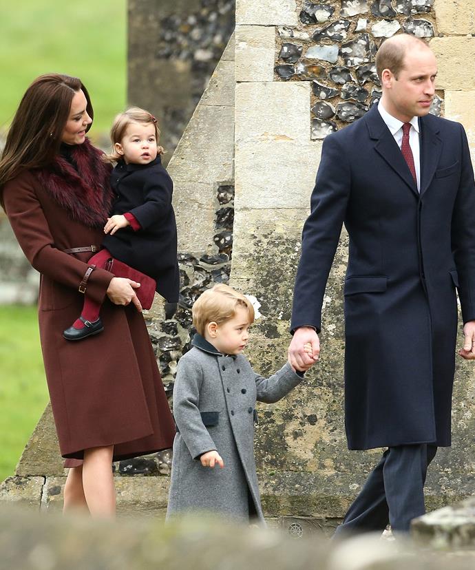 Following church, the Cambridges will head to the Middleton's Bucklebury home for lunch.